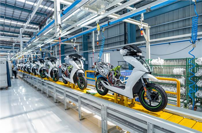 Ather manufacturing plant Hosur.